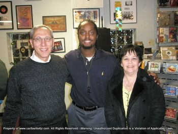With My Friend, "Dr. Nick", & His Wife, Noreen, at My Performance at the Record Collector, in NJ.
