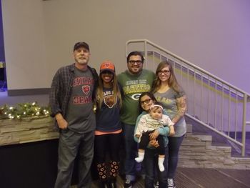 Merry Christmas To Our Beautiful Babies 2015!! Honey & I Love You Family!!! Chicago Bears vs Green Bay Packers!!