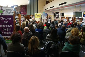 The crowd at Moreland Library
