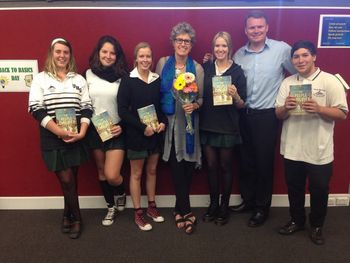 Robin with students and teachers from Ulladulla High School
