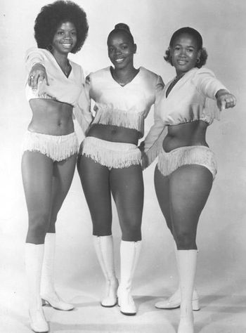 Betty and The Bushwackers. Female dance trio who occasionally opened for Black Ivory on the road.
