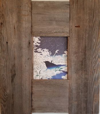 Spring Snow. Calendar clippings and non-toxic glue on hardboard. 2020. SOLD
