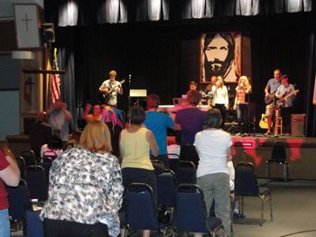 BAUMC'S KINGDOM AFFECT Youth band at church playing Reclamation Music Festival
