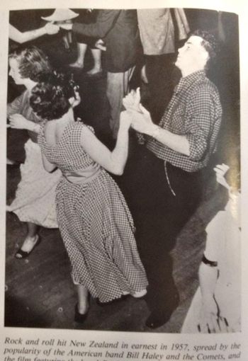 1957 and a new dance craze hit us.....'rock & Rolling' somewhere in Auckland!! School Socials were pretty sedate up until the end of the '50s...Waltz's & Foxtrots etc....until suddenly...we were 'jivin' ..rockin and a rollin into the dawn of the 60s....very cool time.....remember?
