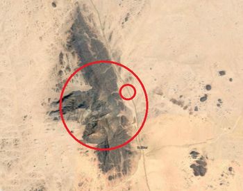 large red ring.. where detonation took place.....small ring....us
