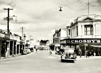 Cameron street a few years earlier ...1955 ...and hows the classic bus!!...
