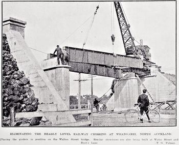 1926...Walton Street bridge being built.... ..funny to think about where the photographer was taking this photo, was about where we sanded Supersession boards 45 yrs later!!....
