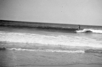 Waynes first wave at Ocean Bch...summer of '63 Wayne trimming beautifully on this wave
