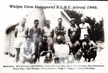 Waipu Cove.... Beeston, Orivich, Alach....what a line-up ...1946
