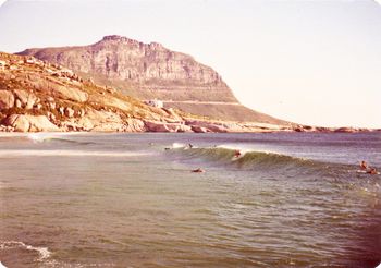 Mike surfing LLandudno ......Capetown 1975
