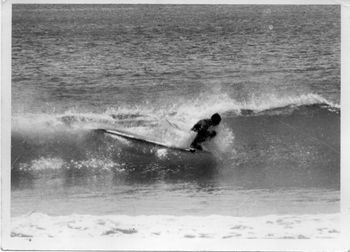 'Dick Robinson signature move' Sandy Bay '66 The 'on the nose quasimoto' move was one of Dicks regular surf moves ...he just about owned that move...had it down to a tee!!
