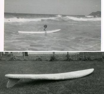 1959-60 board design!!!! Top one made by Terry Knew and Harold Watson 1960 ....bottom one made by Don and Ross Edge 1959...i mean how similar does that shape look!!!!
