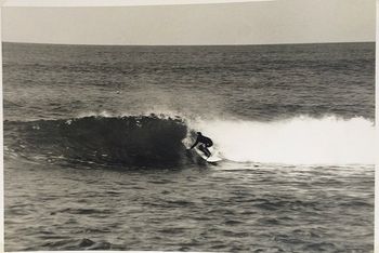 Gary Henderson on a sweet little Mahia wave...summer of '73
