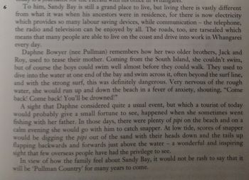 Great history of Sandy Bay in Northland...awesome!!
