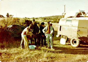 Paula washing Arab kids hair...Algeria 1972
