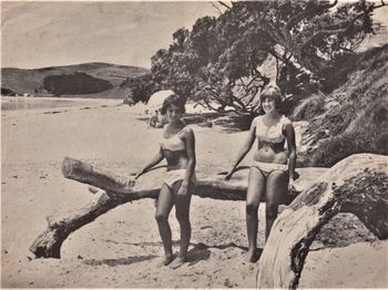 pat and annette bradley 1966 Langs bch Northland

