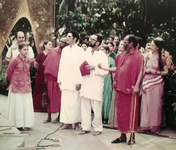 'legs' brother Mike Rouw...Doing the Ashram thing.📷Ganeshpuri India 1975
