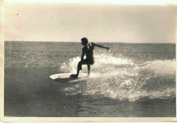 west coast boy Johnny Matich on a mellow Bayly's wave ...summer of '72
