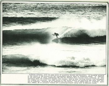 1964...  Summer getting closer....Aussie Bob Steele on a beautiful Makarori wave
