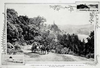 on the Waiwera hill..heading over to Orewa...1909
