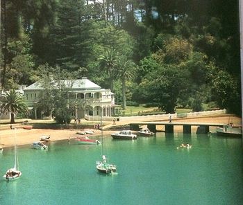 Mansion House ...Kawau Island...1965 How beautiful and tranquil does that look....mid 60s was an awesome time in history....
