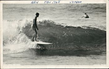 'Legs' Ken Rouw ...was a very good surfer....south coast of Sydney 1965..
