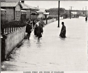 supa high tides and heavy rain and most of downtown Whangarei's under water ...1936
