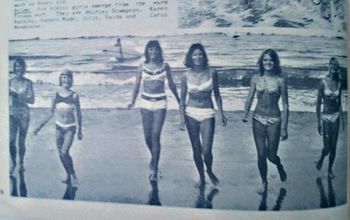 Meanwhile the girls were making the headlines too!..Pataua ....summer of '67 ...Shirley Scampton..Karen Buckley.. Sandra Wade...Julie, Valda and Carol Monkhouse
