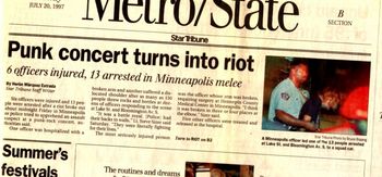 Minneapolis Star Tribune, July 20th, 1997. The story being spoon fed to the local media was largely fictional bullshit. Thanks to a few local journalists who found the police narrative didn't hold up to scrutiny, and witnesses who weren't afraid to speak out, the truth eventually came to light.
