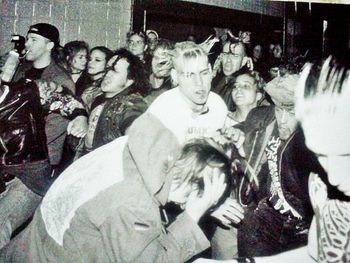 Civil Disobedience, Distraught, Disassociate, Drop Dead, Altercate The Senses, Social Outcast, Public Nuisance show @ the Front bar, March 26th, 1994. Crowd shot. Photo by and courtesy of Steph Ardito.

