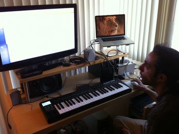 Ninef Ninef 'Musicman' Arsanos deep in thought when composing "Love Is..."
