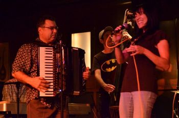 Performing at the famous Northern Lights Jazz Club in Detroit, Mi Accompanying Jazz Singer Great Dolores Reyes Aquino
