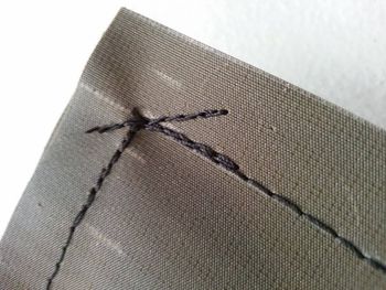 Reinforced Corner Stitch For Durability
