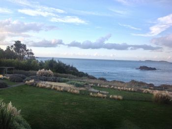 View from the hotel room, Thalasso Jazz Festival, Dinard, France.
