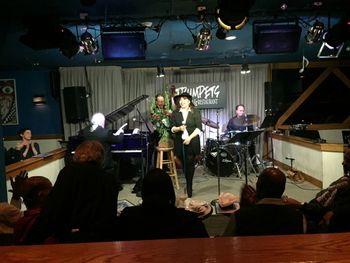 Leslie and Gerard perform at Trumpets Jazz Club, Montclair NJ,  with Terry Silverlight and Sean Smit

