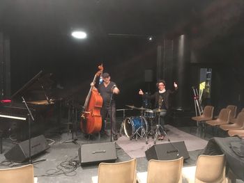 Peter & Mourad sound check Jazz Club De Grenoble
