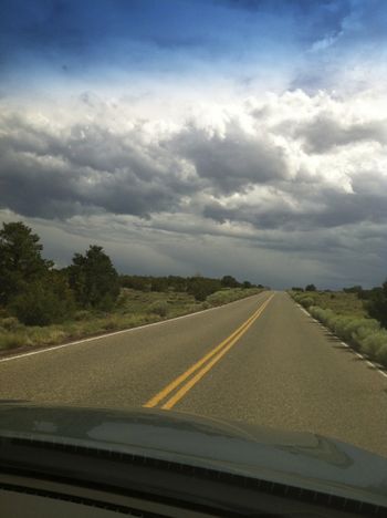 Road to Santa Fe, New Mexico.
