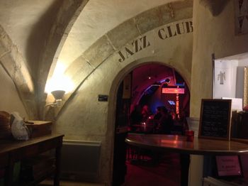 Cantinallegra Jazz Club, Auxerre, FR. Leslie, Gerard, Nico Sabato & Mourad Benhammou.
