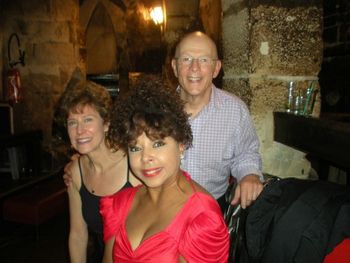 With Clifford & Lydia Hudsick at Caveau de la Huchette Paris

