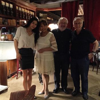 Victoria, Leslie, Gerard, Eddie at Monte Verdi, Paris.

