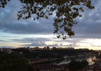 Sunset in Porto, Portugal.

