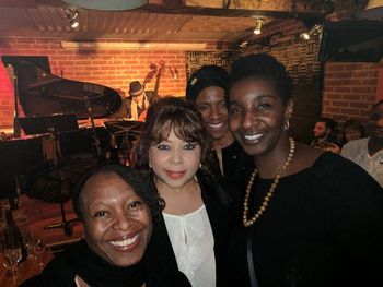Leslie with friends of Yvette at Sunside Jazz Club, Paris.
