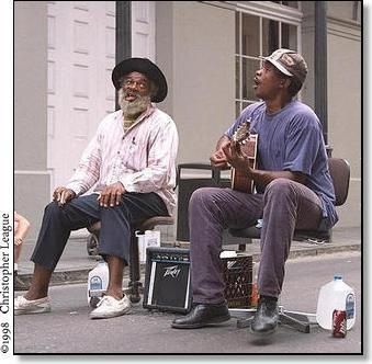 Stoney B & Grampa on Royal St New Orleans Sept 2003
