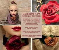 Leather Rose Class with Hawks Nest Creation at NCom!