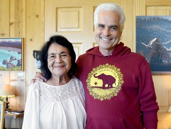 Dolores Huerta and Daniel Redwood
