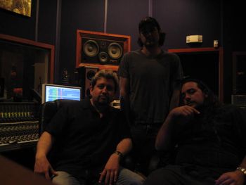 Marco and Ricardo with Vinny at The Tone Factory
