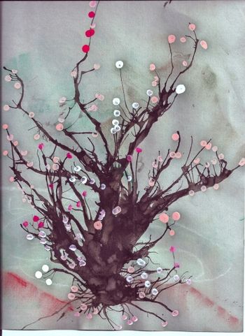 Cherry Blossom Water Color By David Alan,Matautia, Couch Age 10
