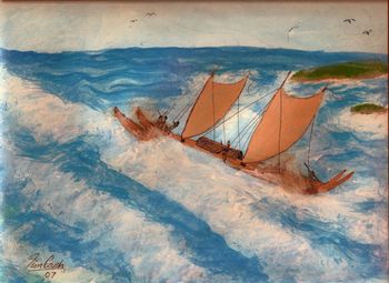 A Copy Of The Original Art by the Arttist Tim Couch! Hawaiians On The Move
