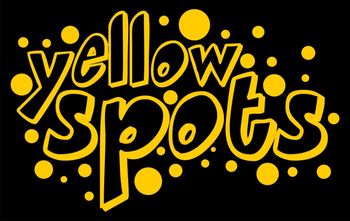 Yellow Spots sima logo fekete alapon
