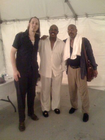 With Harvey Mason and Perry Hughes in Barbados
